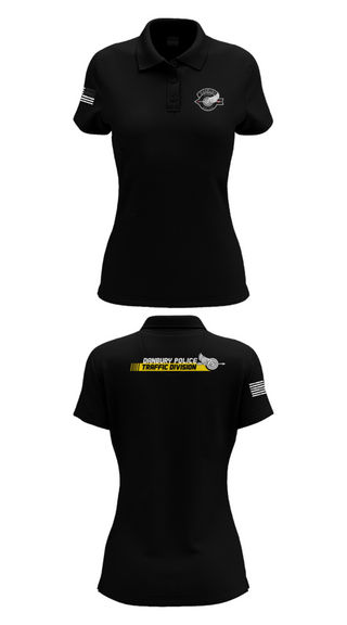 Womens Short Sleeve Performance Polo, Danbury Police Traffic Unit, Police, Teamtime, Team time, sublimation, custom sports apparel, team uniforms, spirit wear, spiritwear, sports uniforms, custom shirts, team store, custom team store, fundraiser sports, apparel fundraiser