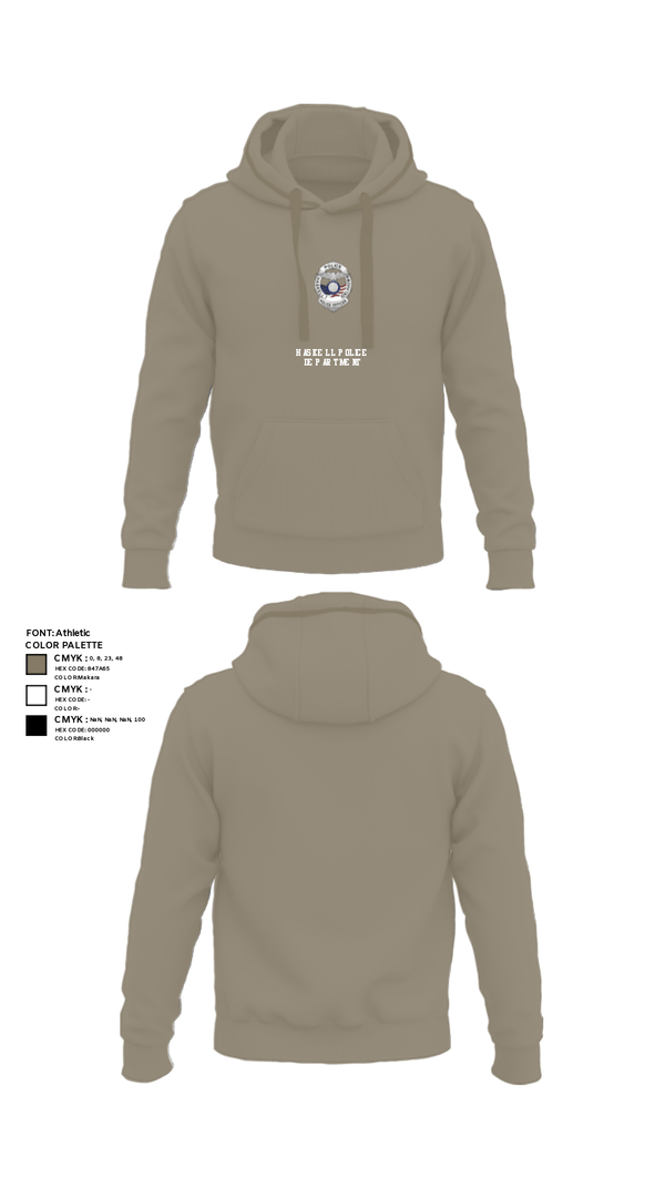 Hoodie, Haskell Police Department, Police, Teamtime, Team time, sublimation, custom sports apparel, team uniforms, spirit wear, spiritwear, sports uniforms, custom shirts, team store, custom team store, fundraiser sports, apparel fundraiser