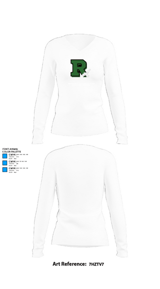 Womens Long Sleeve Vneck Shirt, Rapoport Academy Public School-Meyer High School Volleyball, Women's Volleyball, Teamtime, Team time, sublimation, custom sports apparel, team uniforms, spirit wear, spiritwear, sports uniforms, custom shirts, team store, custom team store, fundraiser sports, apparel fundraiser