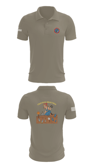 Short Sleeve Performance Polo, MCB Camp Blaz Ordnance, Marines, Teamtime, Team time, sublimation, custom sports apparel, team uniforms, spirit wear, spiritwear, sports uniforms, custom shirts, team store, custom team store, fundraiser sports, apparel fundraiser