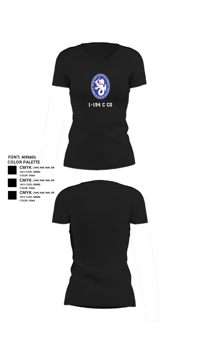 1-194 C Co 67170059 Women's Short Sleeve V-neck Shirt - 23