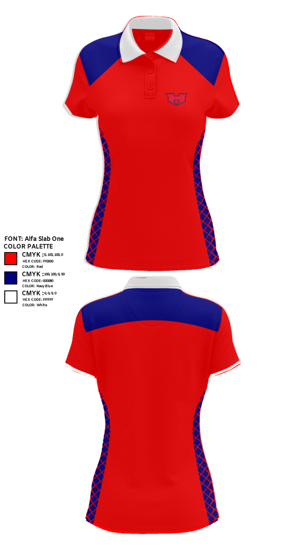 Women's Short Sleeve Performance Polo, White House Heritage High School Track, Track & Field, Teamtime, Team time, sublimation, custom sports apparel, team uniforms, spirit wear, spiritwear, sports uniforms, custom shirts, team store, custom team store, fundraiser sports, apparel fundraiser