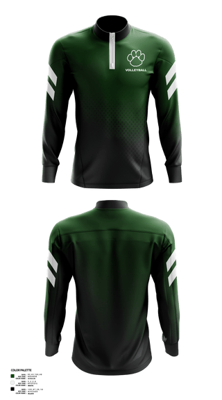 Quarter Zip Jacket, Panthers Volleyball, Women's Volleyball, Teamtime, Team time, sublimation, custom sports apparel, team uniforms, spirit wear, spiritwear, sports uniforms, custom shirts, team store, custom team store, fundraiser sports, apparel fundraiser