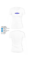 Logan View High School Golf 457859 Women's Short Sleeve V-neck Shirt - 18