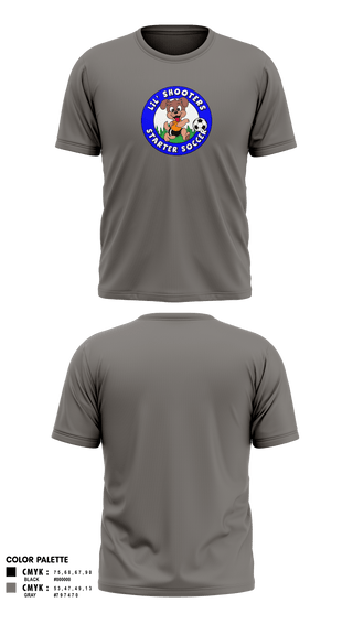 Short Sleeve Performance Shirt, Lil' Shooters Starter Soccer, Men's Soccer, Teamtime, Team time, sublimation, custom sports apparel, team uniforms, spirit wear, spiritwear, sports uniforms, custom shirts, team store, custom team store, fundraiser sports, apparel fundraiser