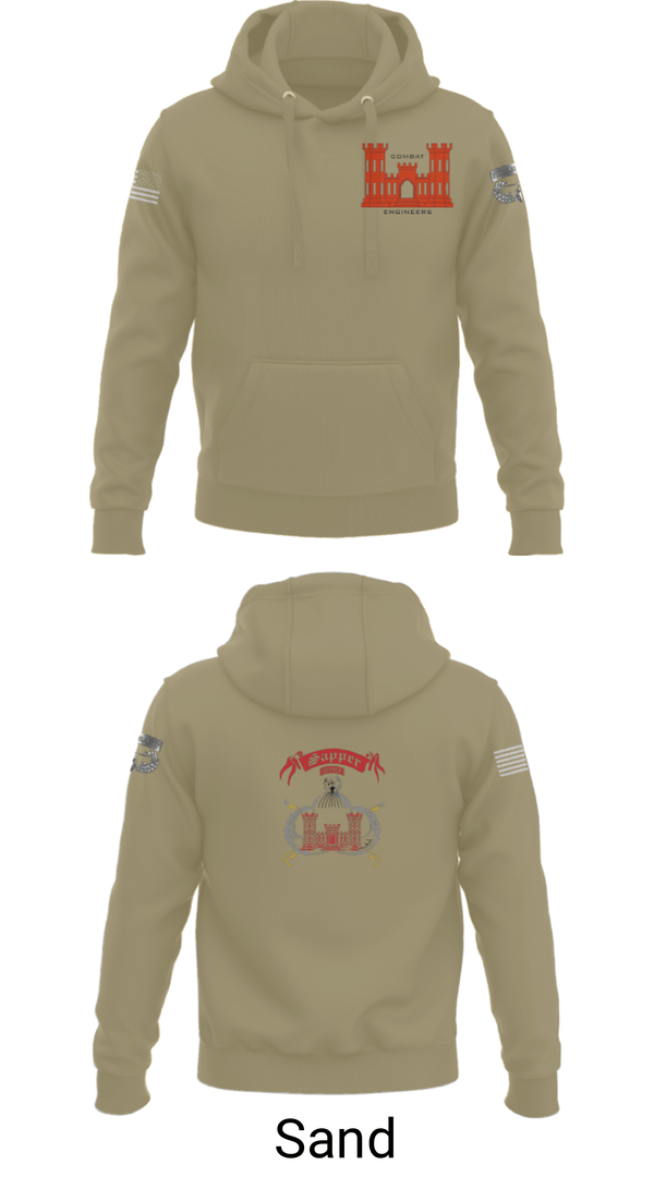 Hoodie, 1138th SAPPER Company, Army, Teamtime, Team time, sublimation, custom sports apparel, team uniforms, spirit wear, spiritwear, sports uniforms, custom shirts, team store, custom team store, fundraiser sports, apparel fundraiser