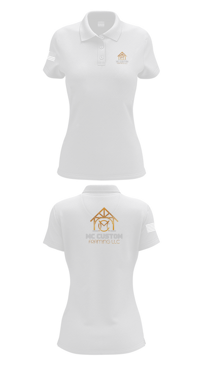 MC CUSTOM FRAMING LLC 87834909 Women's Short Sleeve Performance Polo  - 17