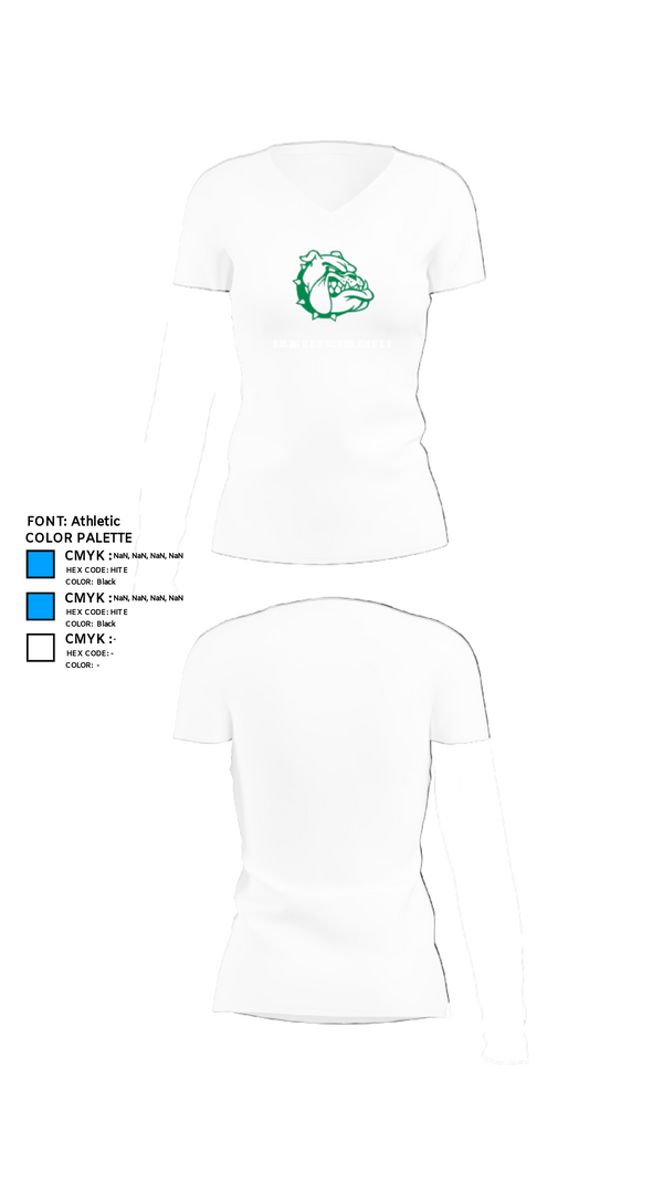 Womens Short Sleeve Vneck Shirt, Boling High School Cheer, Cheer, Teamtime, Team time, sublimation, custom sports apparel, team uniforms, spirit wear, spiritwear, sports uniforms, custom shirts, team store, custom team store, fundraiser sports, apparel fundraiser