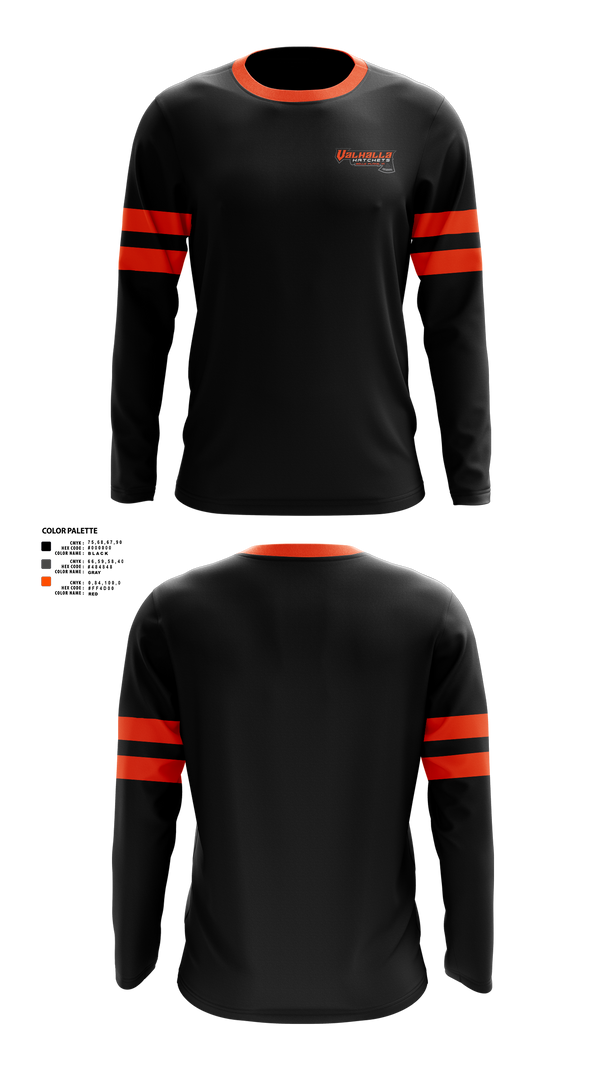 Long Sleeve Performance Shirt, Valhalla Hatchets, , Teamtime, Team time, sublimation, custom sports apparel, team uniforms, spirit wear, spiritwear, sports uniforms, custom shirts, team store, custom team store, fundraiser sports, apparel fundraiser