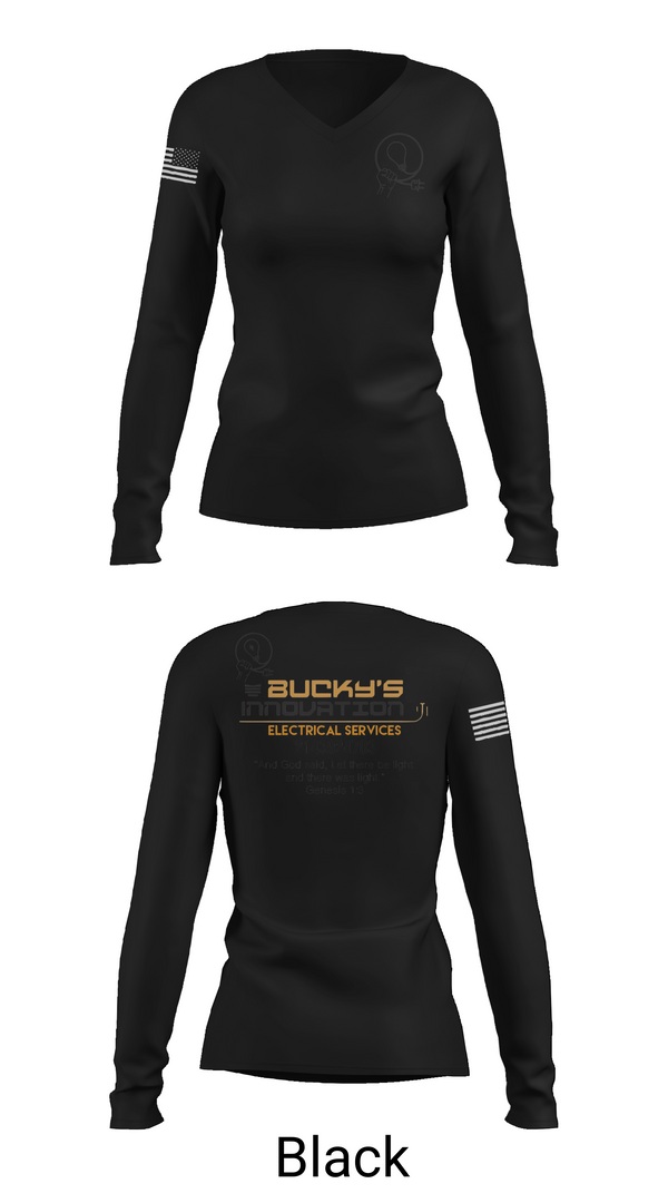 Womens Long Sleeve Vneck Shirt, Buckys innovation, , Teamtime, Team time, sublimation, custom sports apparel, team uniforms, spirit wear, spiritwear, sports uniforms, custom shirts, team store, custom team store, fundraiser sports, apparel fundraiser