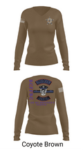 Bluecrew law enforcement motorcycle club 56909917 Women's Long Sleeve V-neck Shirt - 16