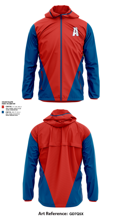 Arcadia Little League Baseball 71196264 Windbreaker - 2
