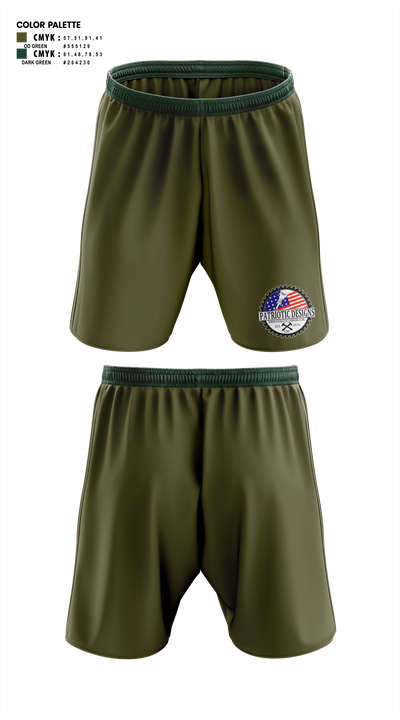 Patriotic Designs & CNC 16336265 Athletic Shorts With Pockets - 1 (1)