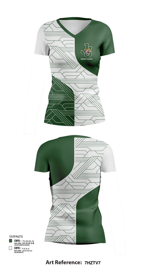 Womens Short Sleeve Vneck Shirt, Jordan Jaguars, Spirit Store, Teamtime, Team time, sublimation, custom sports apparel, team uniforms, spirit wear, spiritwear, sports uniforms, custom shirts, team store, custom team store, fundraiser sports, apparel fundraiser
