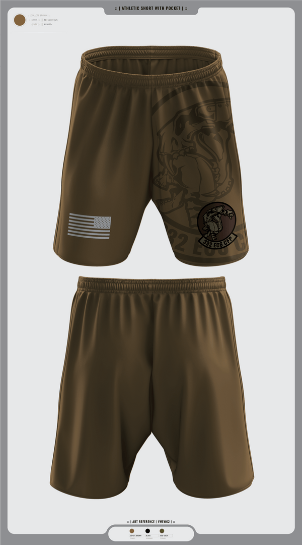 Athletic Shorts With Pockets, 332 ECS SCOS, Air Force, Teamtime, Team time, sublimation, custom sports apparel, team uniforms, spirit wear, spiritwear, sports uniforms, custom shirts, team store, custom team store, fundraiser sports, apparel fundraiser