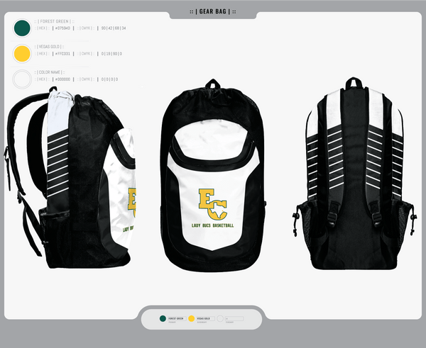 Gear Bag, East Chambers High School Basketball, Women's Basketball, Teamtime, Team time, sublimation, custom sports apparel, team uniforms, spirit wear, spiritwear, sports uniforms, custom shirts, team store, custom team store, fundraiser sports, apparel fundraiser