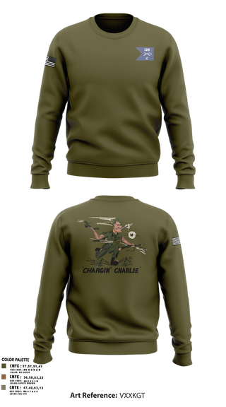 Crew Neck Sweatshirt, C Co 1-125th IN, , Teamtime, Team time, sublimation, custom sports apparel, team uniforms, spirit wear, spiritwear, sports uniforms, custom shirts, team store, custom team store, fundraiser sports, apparel fundraiser