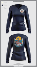 Red beard Adventures 16811044 Women's Long Sleeve V-neck Shirt -1 13
