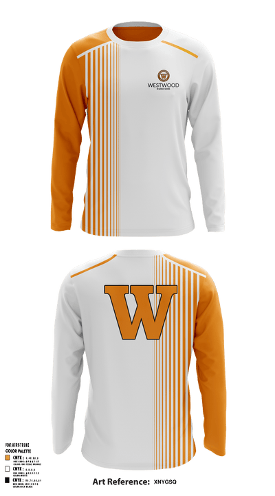 Westwood High School Wrestling 85669007 Long Sleeve Performance Shirt - 1