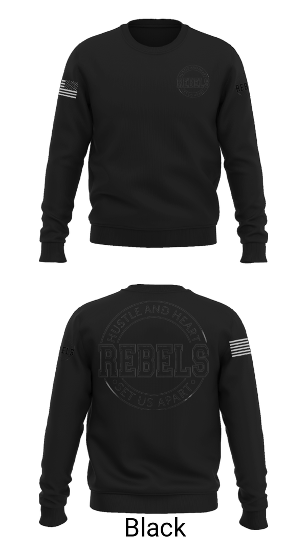 Crew Neck Sweatshirt, REBLES, Men's Basketball, Teamtime, Team time, sublimation, custom sports apparel, team uniforms, spirit wear, spiritwear, sports uniforms, custom shirts, team store, custom team store, fundraiser sports, apparel fundraiser