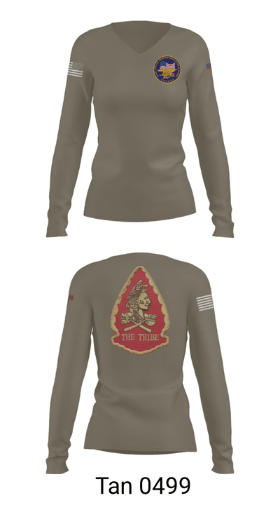 Naval Special Warfare Development Group 34195921 Women's Long Sleeve V-neck Shirt - 39
