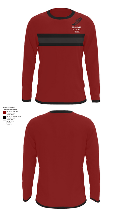 Broadway Academy Track 52345349 Long Sleeve Performance Shirt - 23