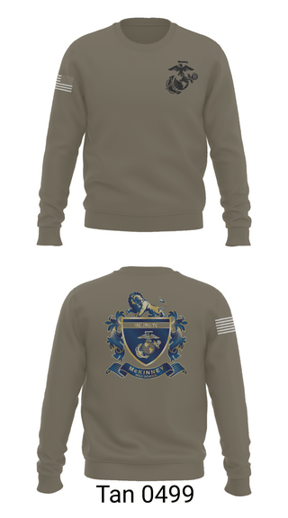 Crew Neck Sweatshirt, MHS MCJROTC, Marines, Teamtime, Team time, sublimation, custom sports apparel, team uniforms, spirit wear, spiritwear, sports uniforms, custom shirts, team store, custom team store, fundraiser sports, apparel fundraiser
