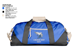 Duffle Bag, Lincoln-Way East, Golf, Teamtime, Team time, sublimation, custom sports apparel, team uniforms, spirit wear, spiritwear, sports uniforms, custom shirts, team store, custom team store, fundraiser sports, apparel fundraiser