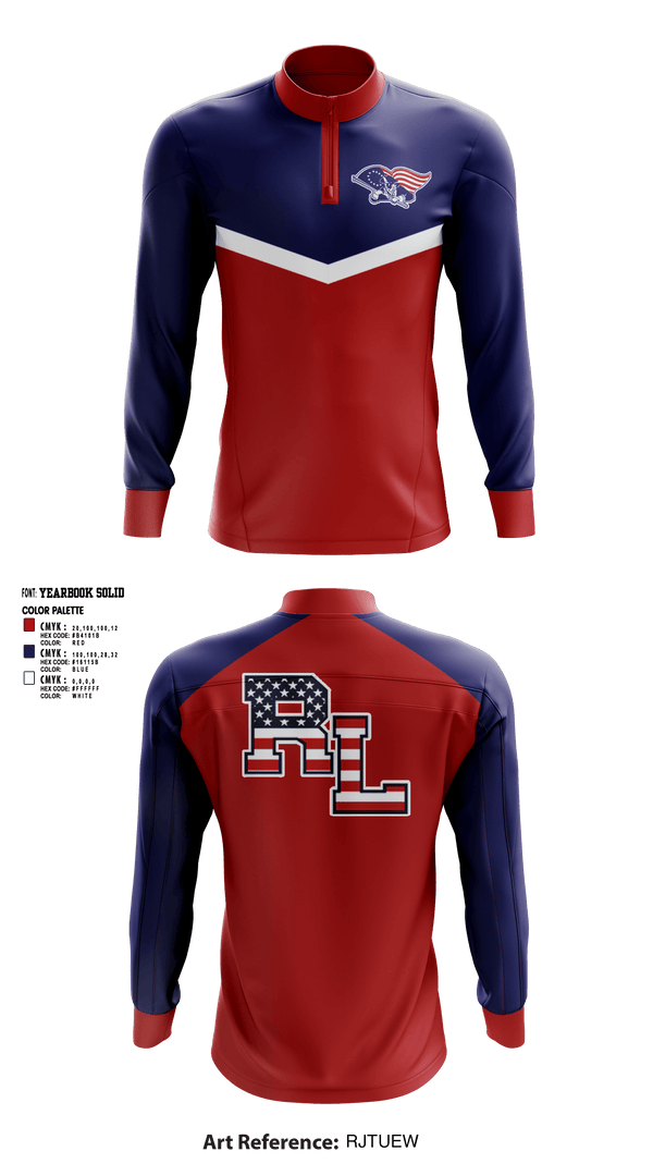 Quarter Zip Jacket, Red Land High School Cheer, Cheer, Teamtime, Team time, sublimation, custom sports apparel, team uniforms, spirit wear, spiritwear, sports uniforms, custom shirts, team store, custom team store, fundraiser sports, apparel fundraiser