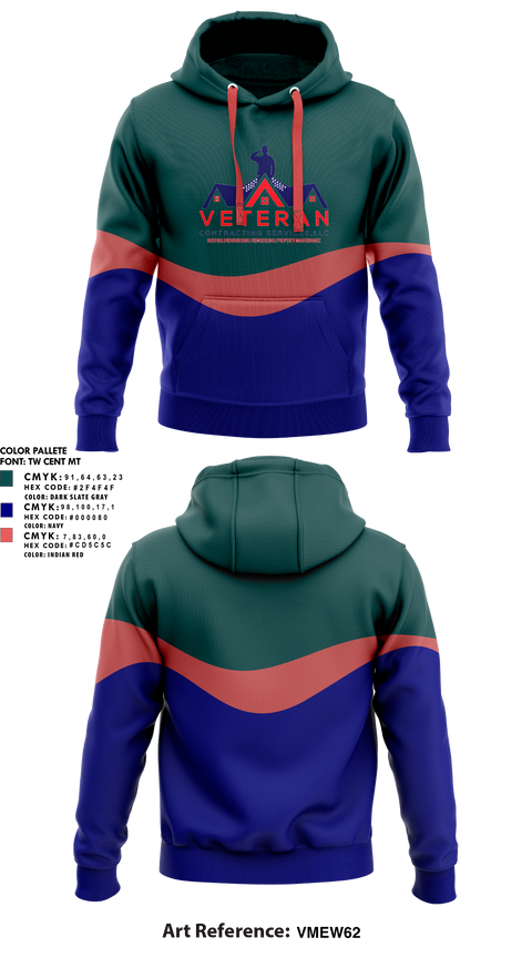 Hoodie, Veteran Contracting Servíces, , Teamtime, Team time, sublimation, custom sports apparel, team uniforms, spirit wear, spiritwear, sports uniforms, custom shirts, team store, custom team store, fundraiser sports, apparel fundraiser