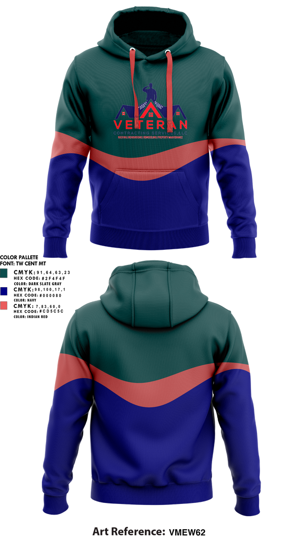 Hoodie, Veteran Contracting Servíces, , Teamtime, Team time, sublimation, custom sports apparel, team uniforms, spirit wear, spiritwear, sports uniforms, custom shirts, team store, custom team store, fundraiser sports, apparel fundraiser