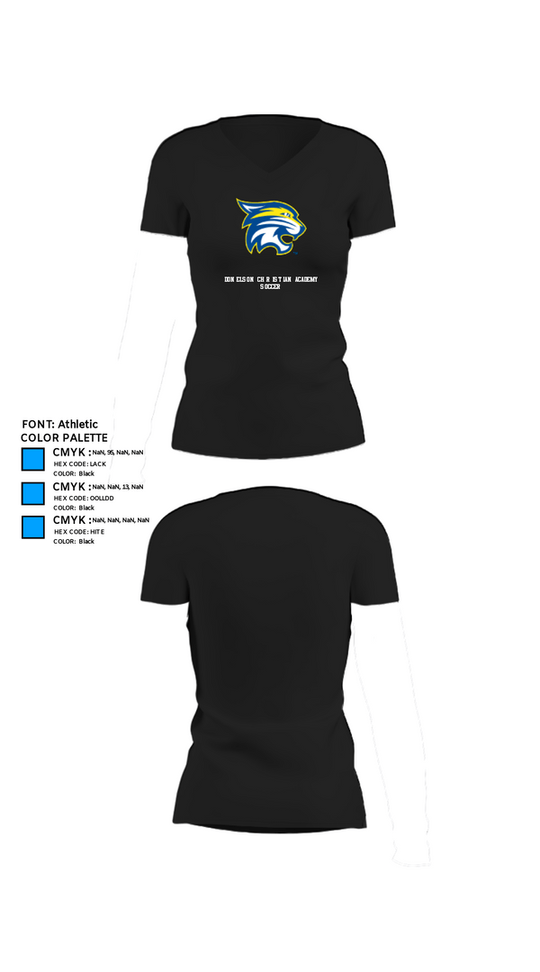Womens Short Sleeve Vneck Shirt, Donelson Christian Academy Soccer, Men's Soccer, Teamtime, Team time, sublimation, custom sports apparel, team uniforms, spirit wear, spiritwear, sports uniforms, custom shirts, team store, custom team store, fundraiser sports, apparel fundraiser