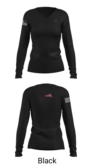 Women's Long Sleeve Vneck Shirt, Ambulanter Krankenpflegedienst Essler GmbH, , Teamtime, Team time, sublimation, custom sports apparel, team uniforms, spirit wear, spiritwear, sports uniforms, custom shirts, team store, custom team store, fundraiser sports, apparel fundraiser