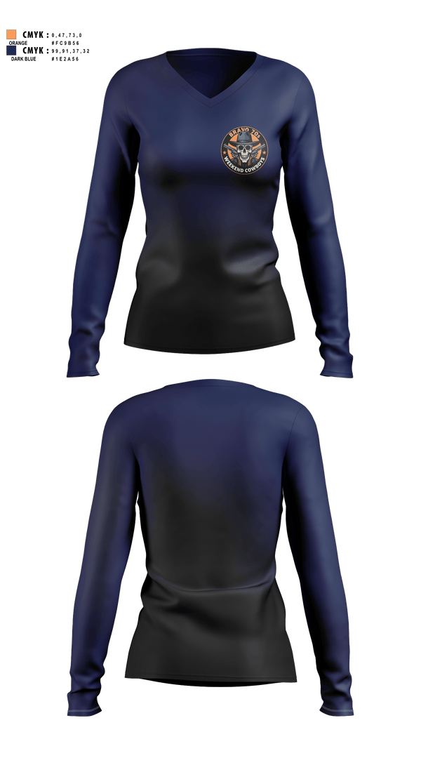 Womens Long Sleeve Vneck Shirt, Bravo70s, Police, Teamtime, Team time, sublimation, custom sports apparel, team uniforms, spirit wear, spiritwear, sports uniforms, custom shirts, team store, custom team store, fundraiser sports, apparel fundraiser