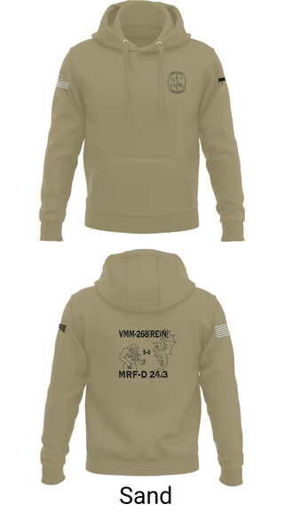 Hoodie, VMM-268, Marines, Teamtime, Team time, sublimation, custom sports apparel, team uniforms, spirit wear, spiritwear, sports uniforms, custom shirts, team store, custom team store, fundraiser sports, apparel fundraiser