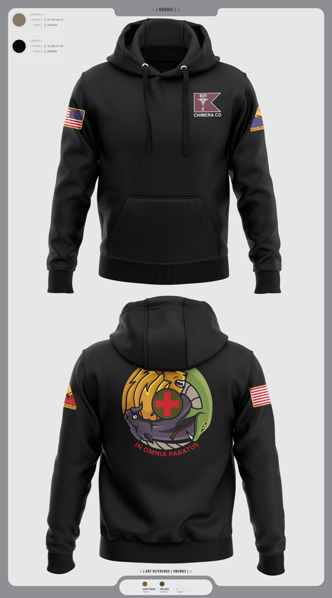 Hoodie, Chimera Company, Army, Teamtime, Team time, sublimation, custom sports apparel, team uniforms, spirit wear, spiritwear, sports uniforms, custom shirts, team store, custom team store, fundraiser sports, apparel fundraiser