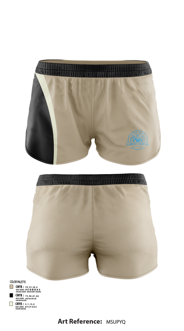 Womens Shorts, Plumbing Champion, , Teamtime, Team time, sublimation, custom sports apparel, team uniforms, spirit wear, spiritwear, sports uniforms, custom shirts, team store, custom team store, fundraiser sports, apparel fundraiser
