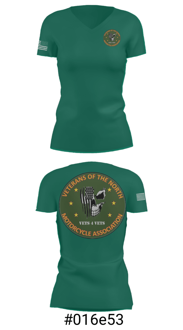 Women's Short Sleeve Vneck Shirt, Veterans of the North, , Teamtime, Team time, sublimation, custom sports apparel, team uniforms, spirit wear, spiritwear, sports uniforms, custom shirts, team store, custom team store, fundraiser sports, apparel fundraiser