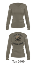 3rd PLT Black Sheep 32884167 Women's Long Sleeve V-neck Shirt - 77