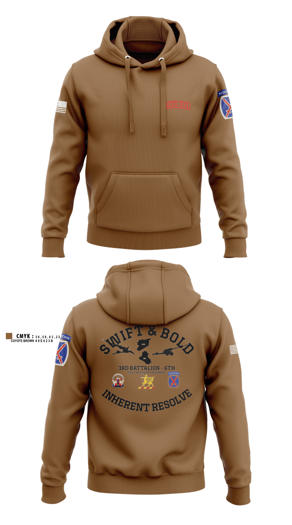 Hoodie, Bravo bulls3-6 fa, Army, Teamtime, Team time, sublimation, custom sports apparel, team uniforms, spirit wear, spiritwear, sports uniforms, custom shirts, team store, custom team store, fundraiser sports, apparel fundraiser