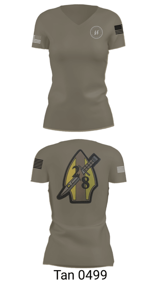 Womens Short Sleeve Vneck Shirt, 2nd bn 8th Marines, Marines, Teamtime, Team time, sublimation, custom sports apparel, team uniforms, spirit wear, spiritwear, sports uniforms, custom shirts, team store, custom team store, fundraiser sports, apparel fundraiser