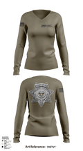Fremont County Security Services 37987366 Women's Long Sleeve V-neck Shirt - 120