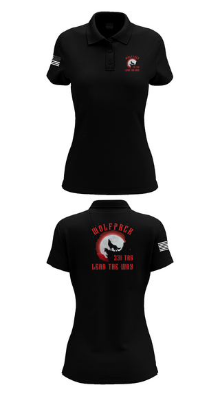 Womens Short Sleeve Performance Polo, 331 TRS / FLT 154 WOLFPACK, , Teamtime, Team time, sublimation, custom sports apparel, team uniforms, spirit wear, spiritwear, sports uniforms, custom shirts, team store, custom team store, fundraiser sports, apparel fundraiser