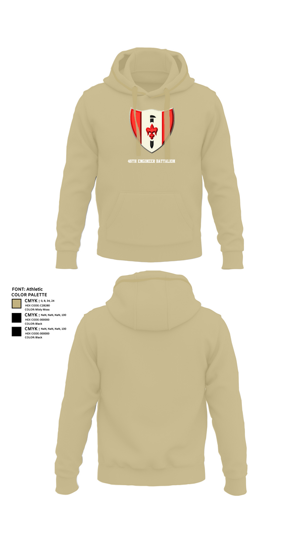 Hoodie, 46th Engineer Battalion, Army, Teamtime, Team time, sublimation, custom sports apparel, team uniforms, spirit wear, spiritwear, sports uniforms, custom shirts, team store, custom team store, fundraiser sports, apparel fundraiser