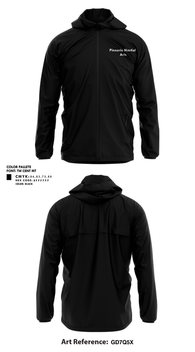 Pinnacle Martial Arts 28485454 Windbreaker - 1