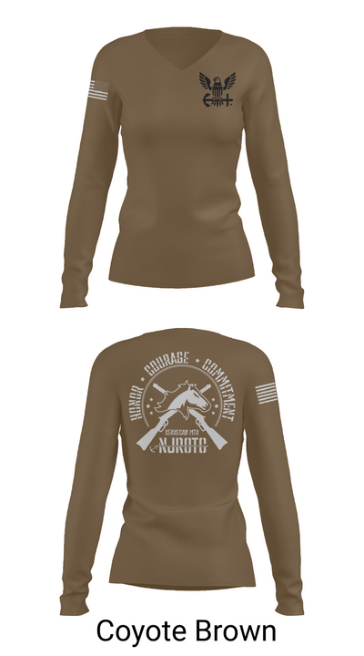 Kennesaw Mountain NJROTC 60987688 Women's Long Sleeve V-neck Shirt - 16