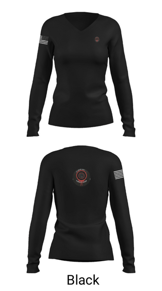 Women's Long Sleeve Vneck Shirt, Clan Of Alphas, Wrestling, Teamtime, Team time, sublimation, custom sports apparel, team uniforms, spirit wear, spiritwear, sports uniforms, custom shirts, team store, custom team store, fundraiser sports, apparel fundraiser