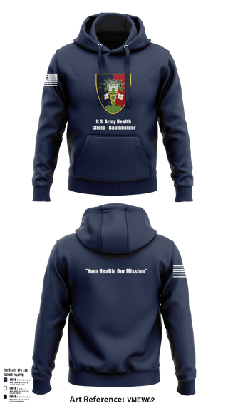 Hoodie, U.S. Army Health Clinic - Baumholder, Army, Teamtime, Team time, sublimation, custom sports apparel, team uniforms, spirit wear, spiritwear, sports uniforms, custom shirts, team store, custom team store, fundraiser sports, apparel fundraiser