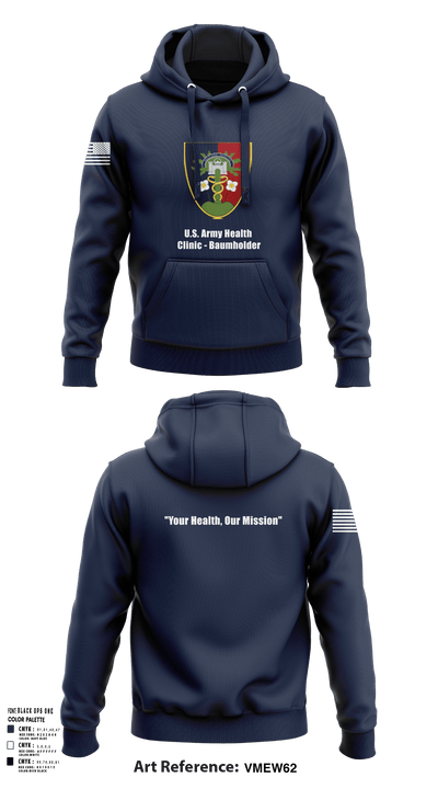 U.S. Army Health Clinic - Baumholder 42265508 Hoodie - 142