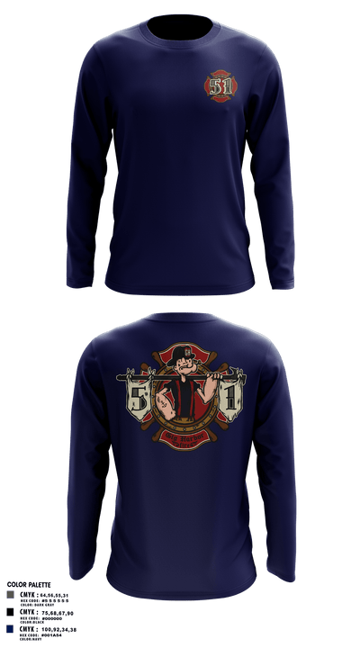 Station 51 74948008 Long Sleeve Performance Shirt - 8